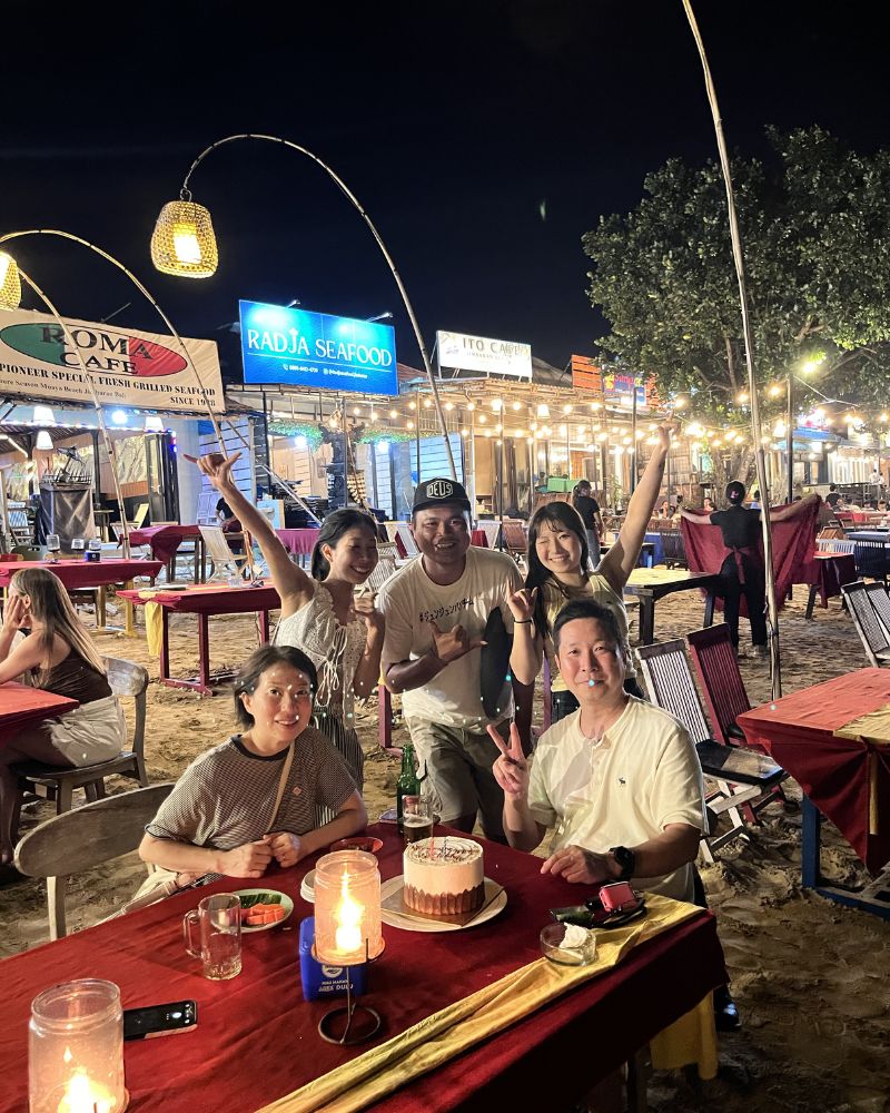 bali japanese tour jimbaran seafood dinner